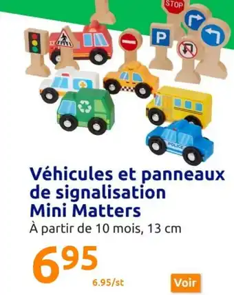 Véhicules et Panneaux de Signalisation Mini Matters