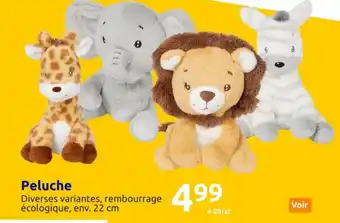 Action Peluche offre
