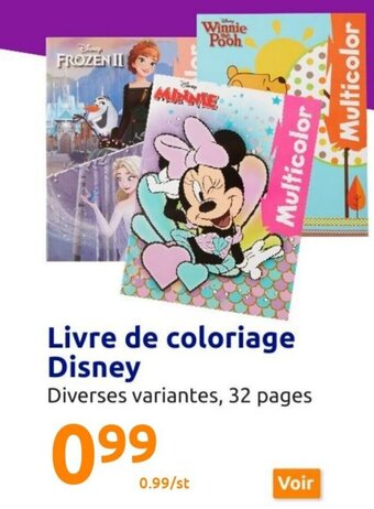 Action Livre de Coloriage Disney offre