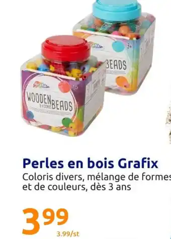 Action Perles en Bois Grafix offre