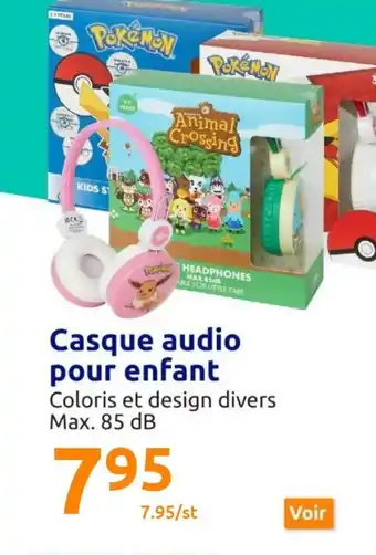 Action Casque Audio Pour Enfant offre