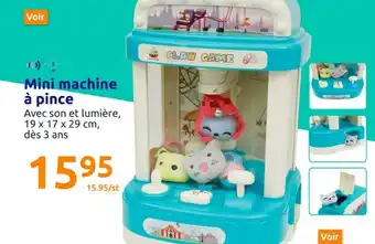 Action Mini Machine à Pince offre