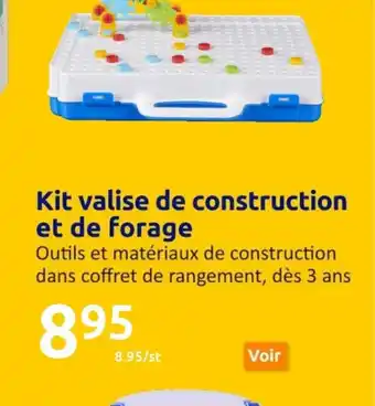 Action Kit Valise de Construction et de Forage offre