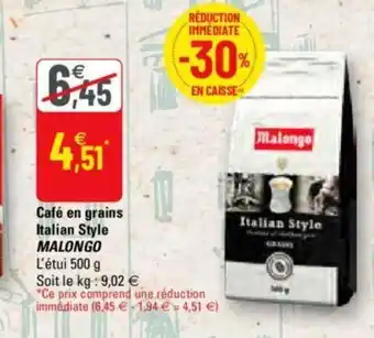G20 Café en grains Italian Style offre
