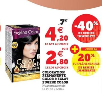 Hyper U Coloration Permanente Color & Eclat Eugene Color offre