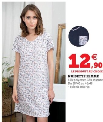 Hyper U Nuisette Femme offre