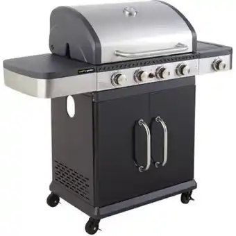 Barbecue à gaz 4 brûleurs et réchaud latéral - fidgi 4