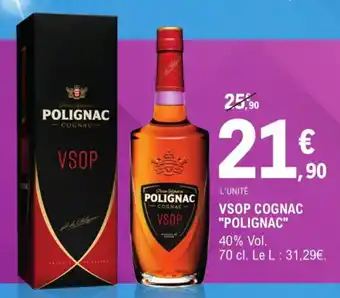 E.Leclerc Vsop Cognac Polignac offre