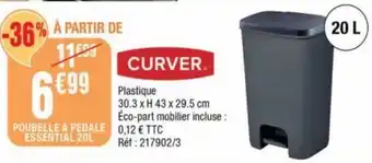 La Foir'Fouille Poubelle a pedale essential 20l offre