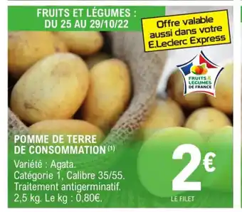 E.Leclerc Pomme de Terre de Consommation offre
