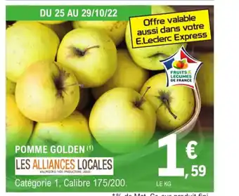 E.Leclerc Pomme Golden offre