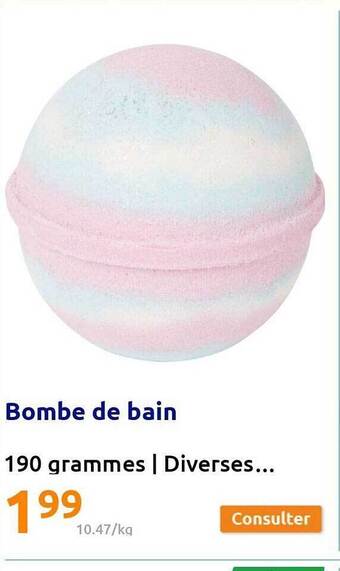 Action Bombe de bain offre