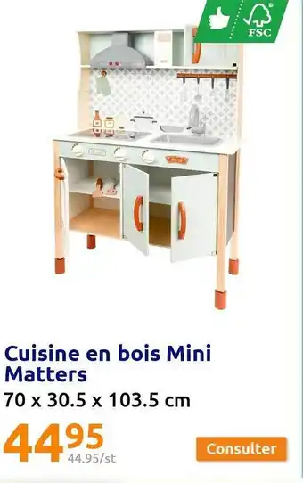 Action Cuisine en bois mini matters offre