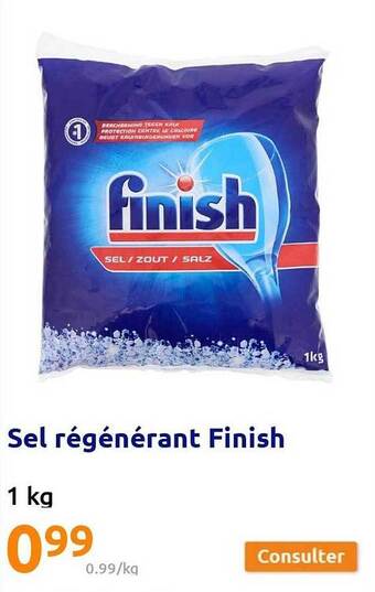Action Sel régénérant finish offre