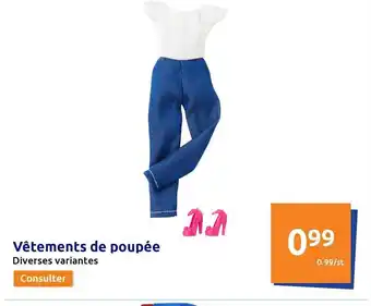 Action Vêtements de poupée offre