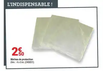 Bricorama Bâches de protection offre