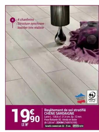 Bricorama Revêtement de sol stratifié chène sardaigne offre