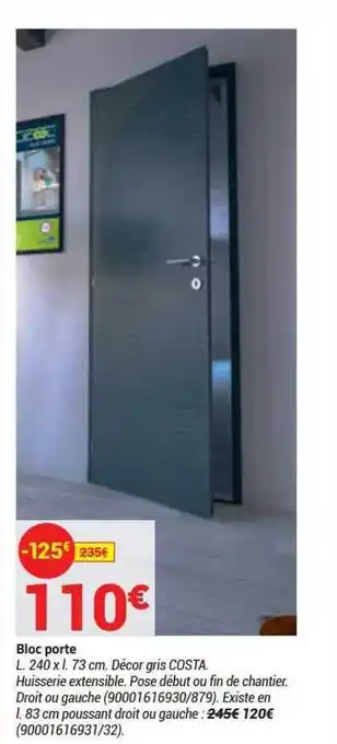 Bricorama Bloc porte offre
