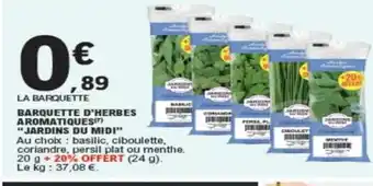 E.Leclerc Barquette d'Herbes Aromatiques Jardins Du Midi offre