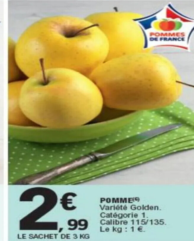 Promo Pomme chez E.Leclerc