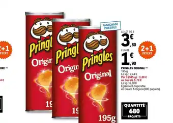 E.Leclerc Pringles Original offre