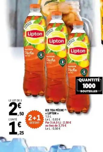 E.Leclerc Ice Tea Pêche Lipton offre