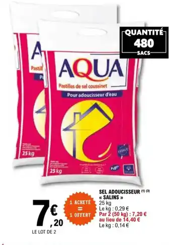 E.Leclerc Sel Adoucisseur Salins offre