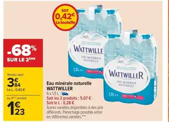 Carrefour Eau Minerale Naturelle Wattwiller offre