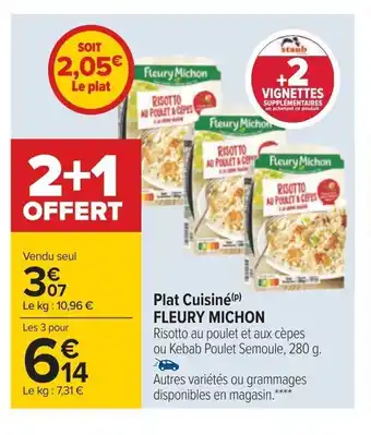 Carrefour Plat Cuisine Fleury Michon offre