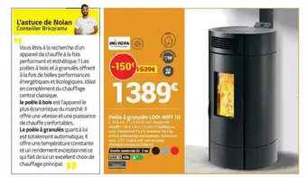 Bricorama Poêle à granulé lodi wifi 10 invicta offre