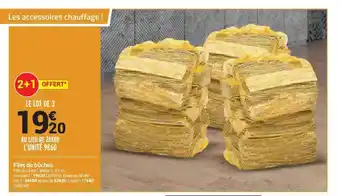 Bricorama Filet de bûches 2+1 offert offre