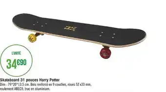 Skateboard 31 pouces harry potter