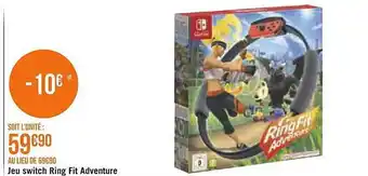Casino Supermarchés Jeu switch ring fit adventure offre
