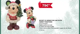 Costco Mickey ou minnie par jim shore disney traditions offre
