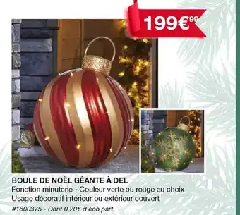 Costco Boule de noël géante à del offre