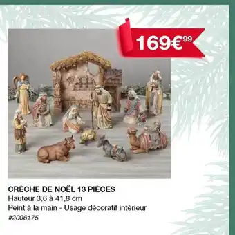 Costco Crèche de noël 13 pièces offre