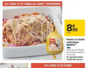 Carrefour Palette a La Diable Authentique Moritz offre