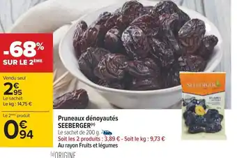 Carrefour Pruneaux Denoyautes offre