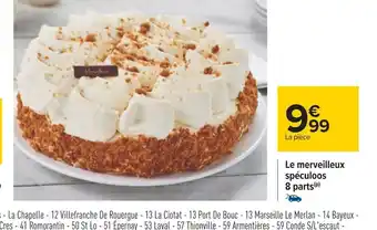 Carrefour Le Merveilleux Speculoos 8 Parts offre