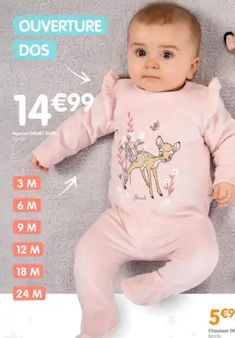 b&m Disney baby pyjama offre
