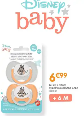b&m Disney baby lot de 2 tétines symétriques offre