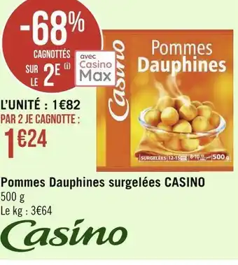Géant Casino Casino pommes dauphines surgelées offre