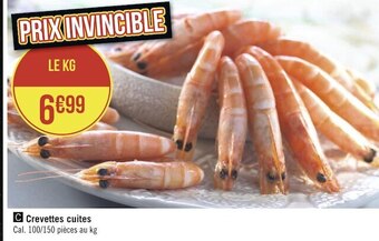 Géant Casino Crevettes cuites offre