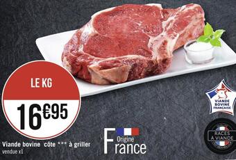 Géant Casino Viande bovine côte à griller offre