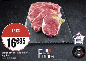 Géant Casino Viande bovine faux-filet à griller offre