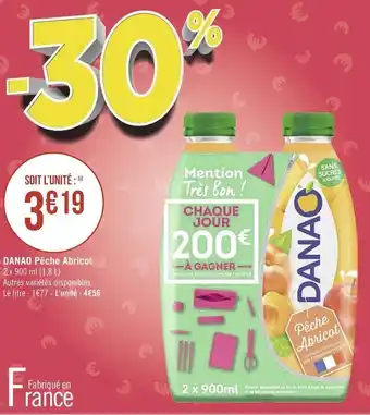 Géant Casino Danone danao pêche abricot offre