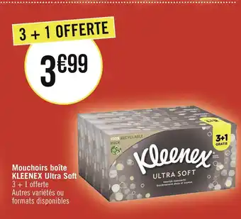 Géant Casino Kleenex mouchoirs boîte ultra soft offre