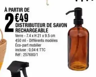 La Foir'Fouille Distributeur de savon rechargeable offre
