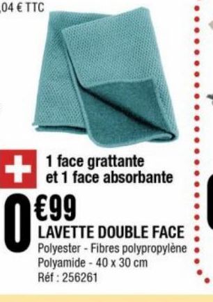 La Foir'Fouille Lavette double face offre
