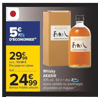 Carrefour Whisky Akashi offre